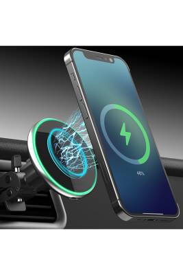 I-XTECH IX-CC016 WIRELESS CAR CHARGER SIYAH - 1