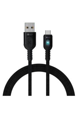 IXTECH IX-UC010 -TYPE-C USB KABLO 1M 3.1AMPER HIZLI SARJ ORME KABLO X ISIKLI KABLO SIYAH SIYAH - 1