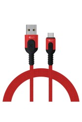 IXTECH IX-UC010 TYPE-C USB RED KABLO 1M-3.1AMPER HIZLI SARJ-ORME KABLO-X ISIKLI KABLO KIRMIZI - 2